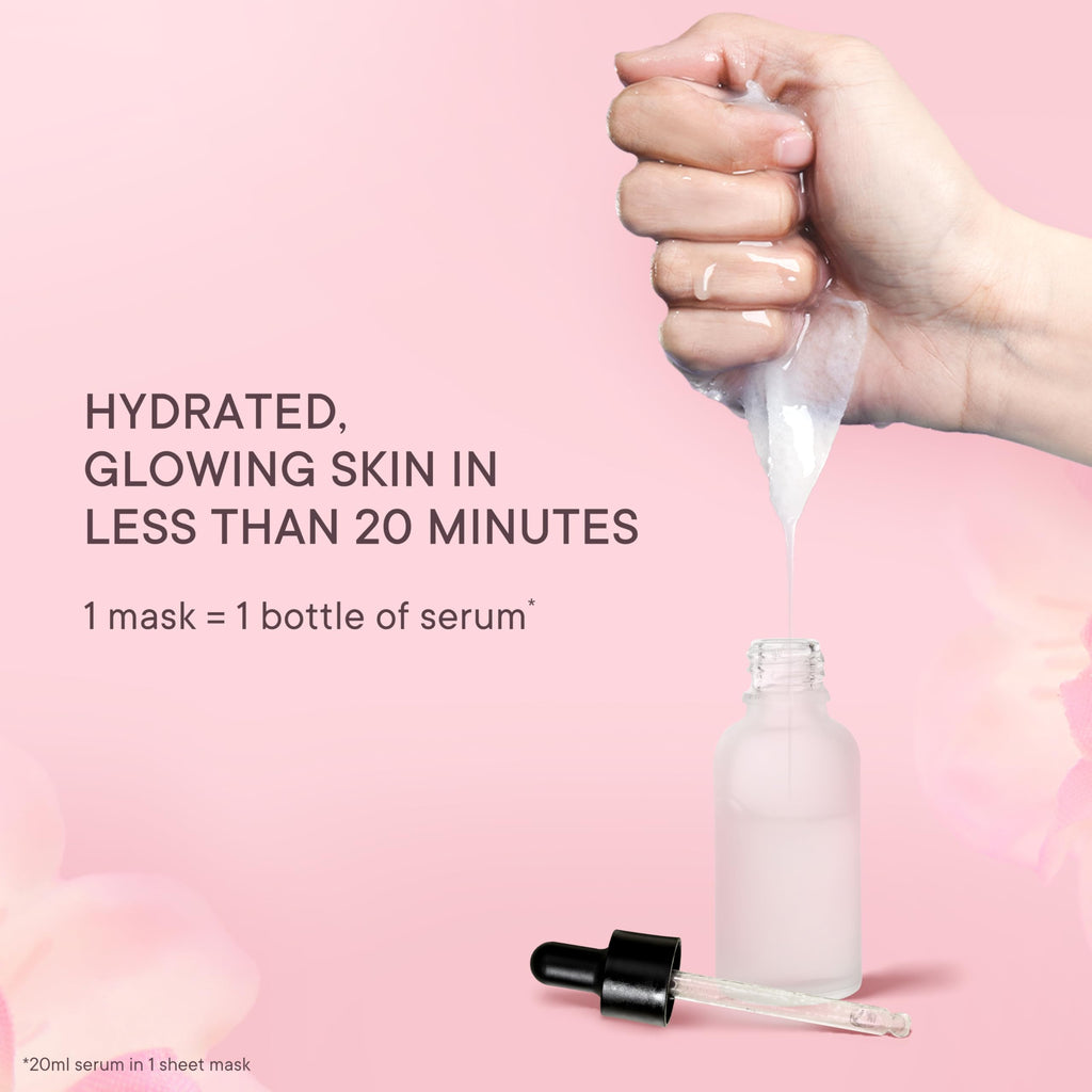 Quench Snail Mucin Korean Collagen Boost Mask with Niacinamide & Hyaluronic Acid for Glass Skin