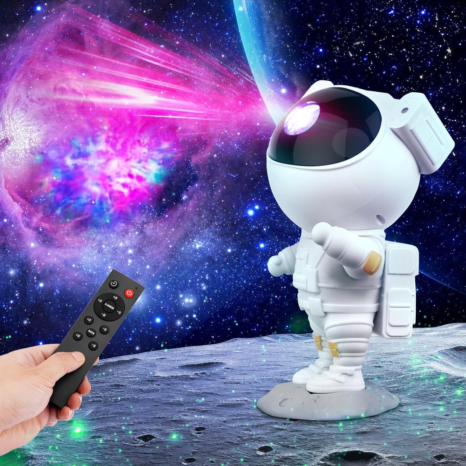 Astronaut Galaxy Projector with Remote Control - 360° Adjustable